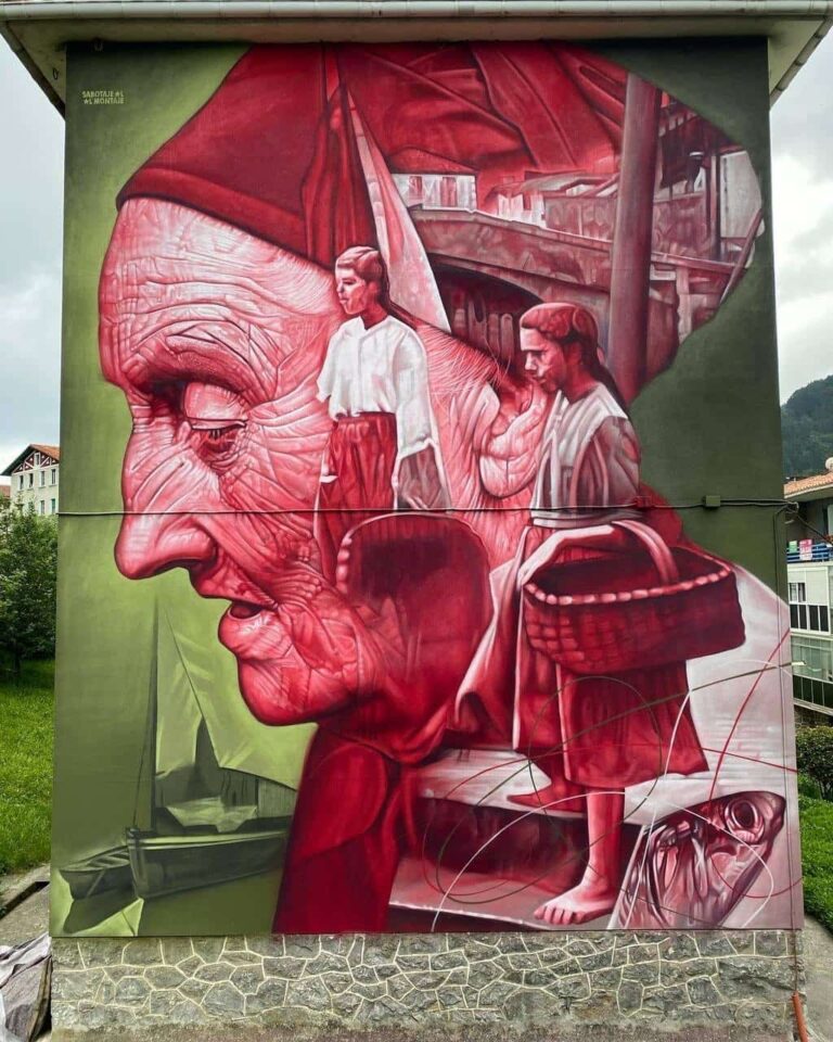 Foto de la obra de Sabotaje al Montaje en Ondarroa
