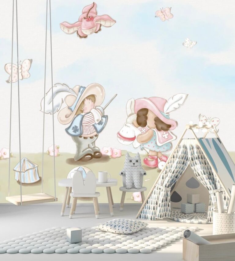 Fotomural de la colección infantil de muralchic en una habitación