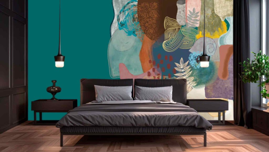 mural en dormitorio coleccion 70s
