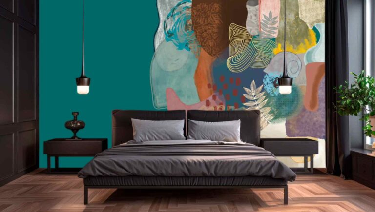 mural en dormitorio coleccion 70s