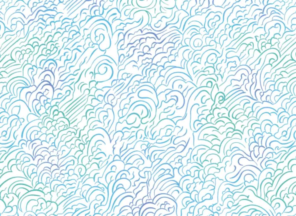 patrón nubes papel pintado muralchic
